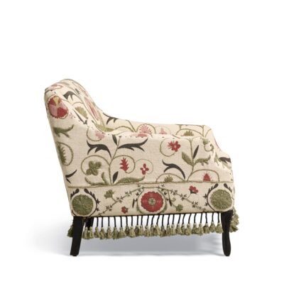 Tarma Sheki Cotton Armchair - Olive