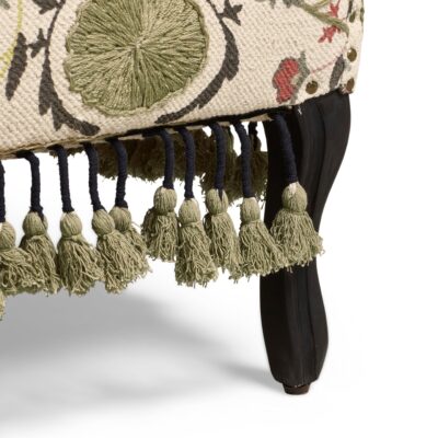 Tarma Sheki Cotton Armchair - Olive