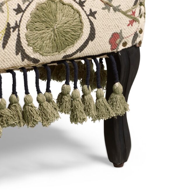 Tarma Sheki Cotton Armchair - Olive