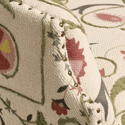 Tarma Sheki Cotton Armchair - Olive