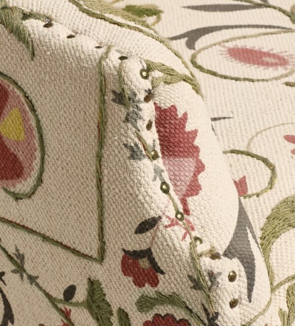 Tarma Sheki Cotton Armchair - Olive